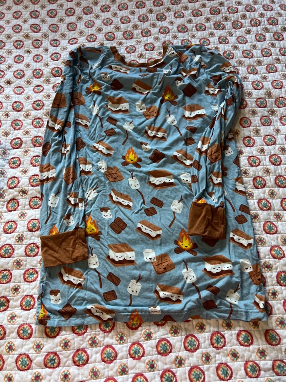 EUC Little Sleepies S’mores Bamboo Set Size 16 / Women’s XS Small - Picture 3 of 5